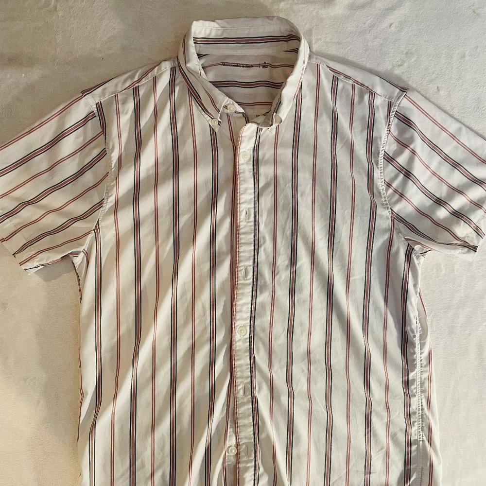 Abercrombie & Fitch Mens Short Sleeve Button Down Size Adult S